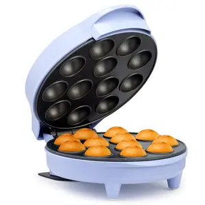 12-Count Cake Pop Maker with Non-Stick Plates & Indicator Lights, Bakes 12 Sweet or Savory Pops Fast, Perfect for Birthday Treats & Holiday Party Snacks, Lavender