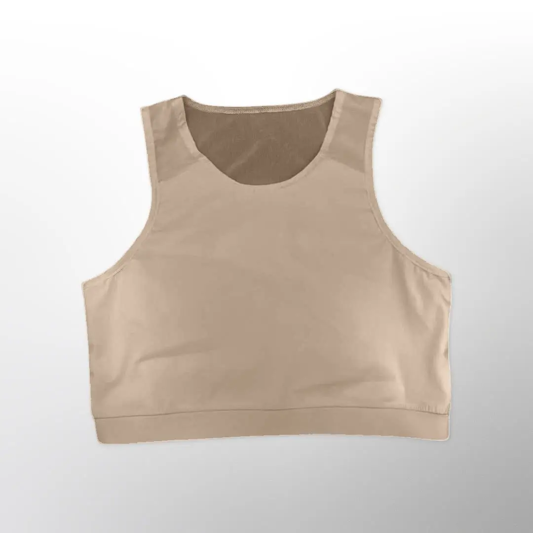 Mesh Back Comfort Band Binder Beige Mesh Back Comfort Band Binder Beige
