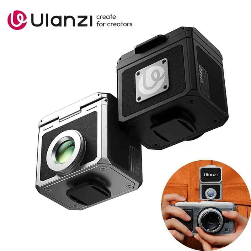 Ulanzi VF01 Waist-Level Viewfinder 35/50mm Framelines 28mm Focal Length 3-element Lens Group for Camera Enthusiasts