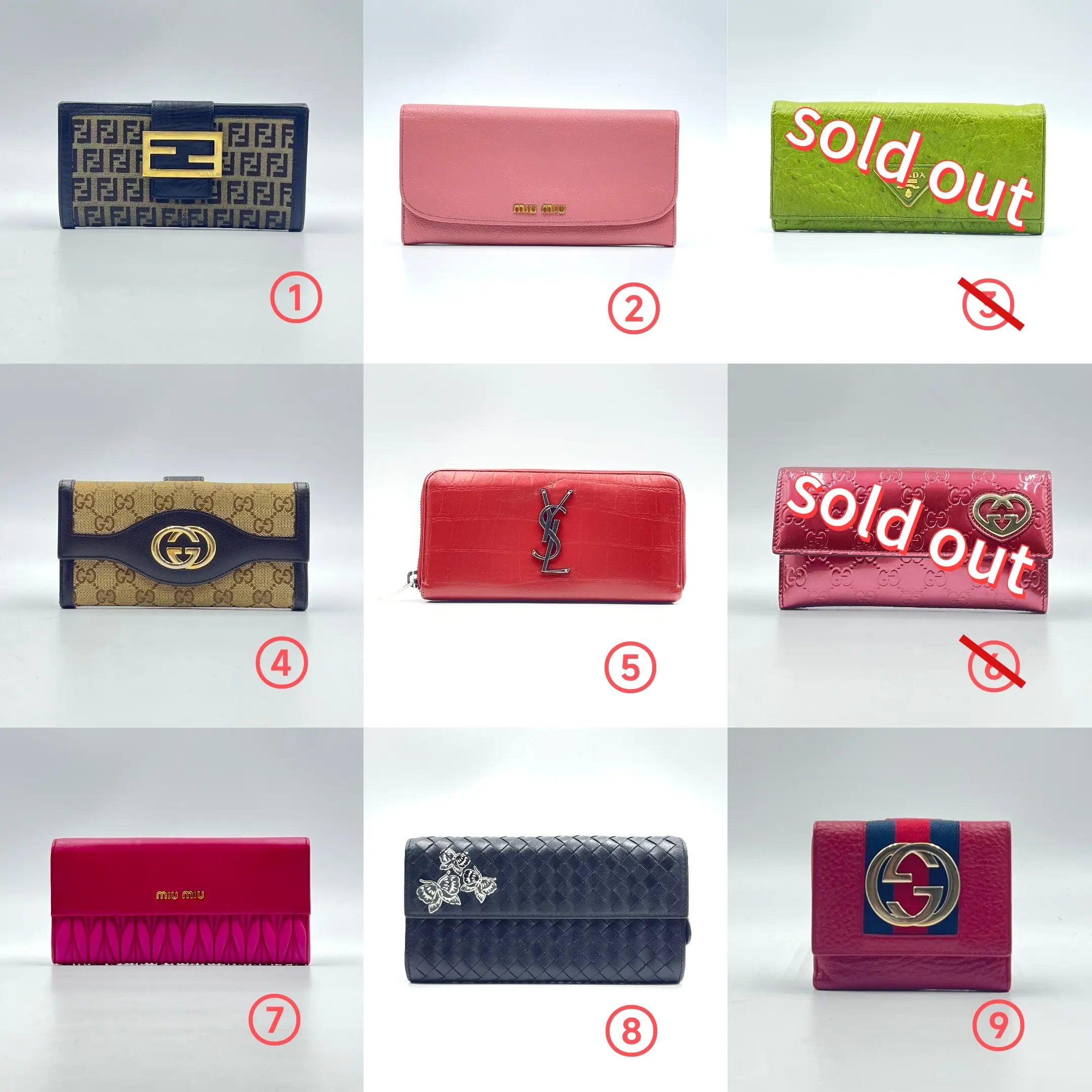 Pre-owned FENDI Leather Small Leather Goods Wallet