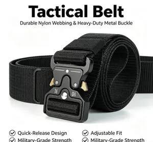 Tactical Cobra Buckle Nylon Belt Your Ultimate Companion for Adventure & Everyday Carry Durable & Reliable
