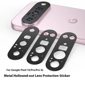 For Google Pixel 10 Pro XL Rear Camera Lens Cover Case for Google Pixel 10 Back Aluminum Alloy Metal Camera Protector Ring Film