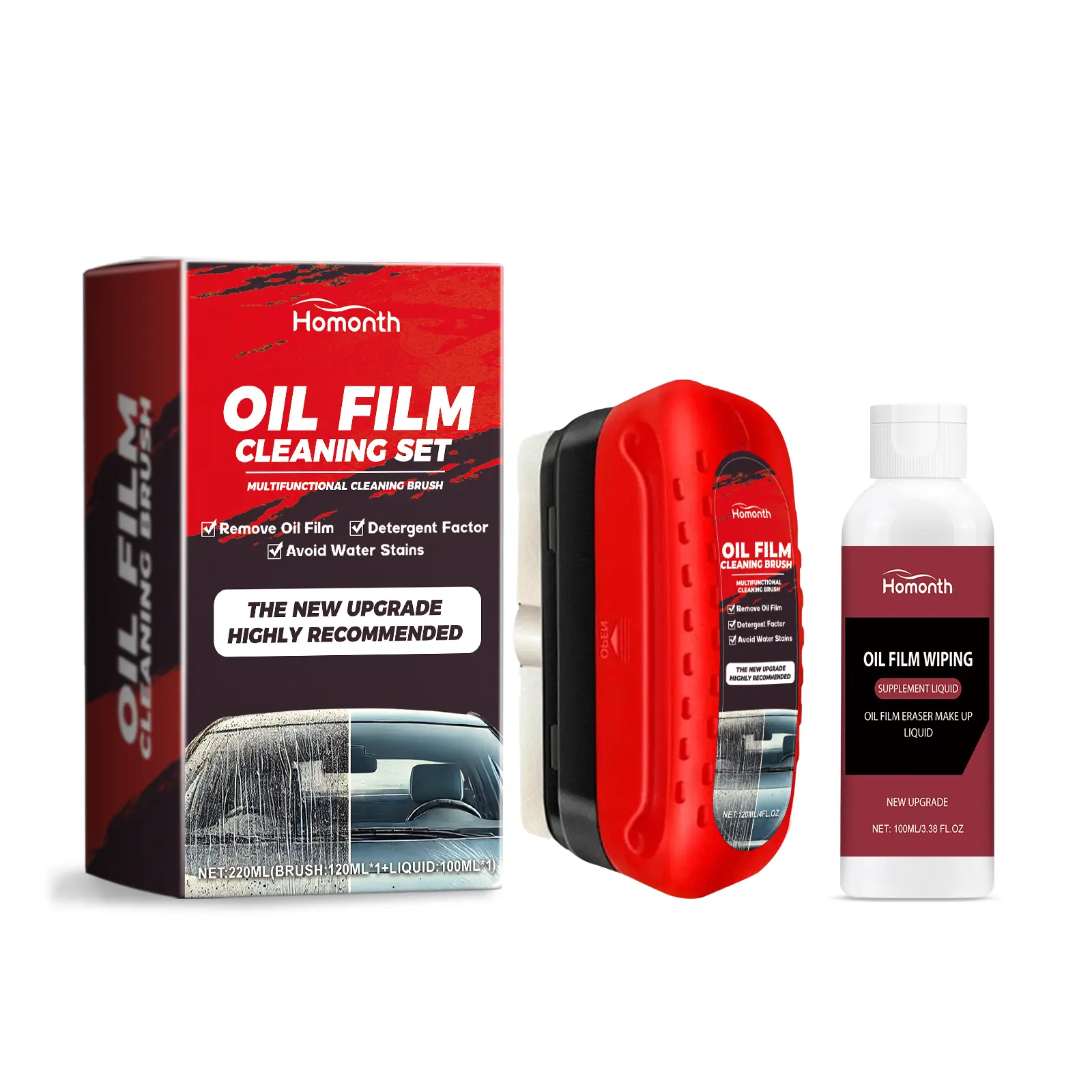 Car   Kit  Window  Stain Removal Waterproof Rainproof Car Use Foolproof Operation Remover with Sponge Cloth Reusable Car    Remover Brush    remover Biodegradable Versatile     Brush  Anti-Rain    Brush Fog anti-fog  tool