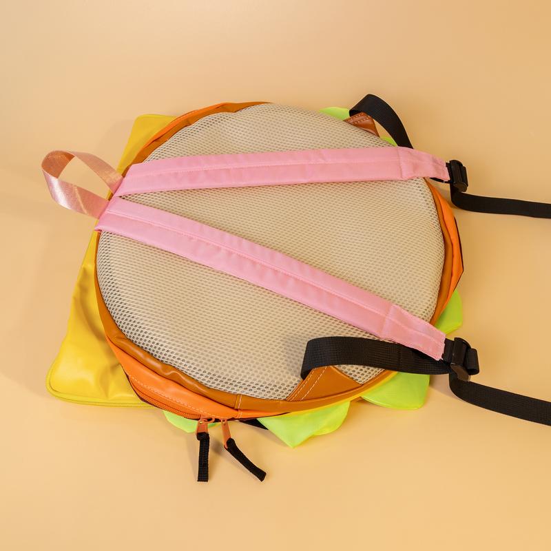 Large leisure Fashionable Novelty Hamburger Design Backpack, Cute Volume Backpack with Adjustable Strap For Daily Used, Cute Student School Book Bag