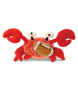 PLUSH FOOTBALL - SUPER-SOFT PLUSH - RED CRAB 12"