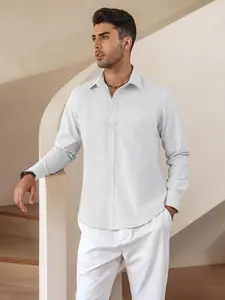 COOFANDY B Men's Long Sleeve Button Down Shirts Casual Business Dress Shirt