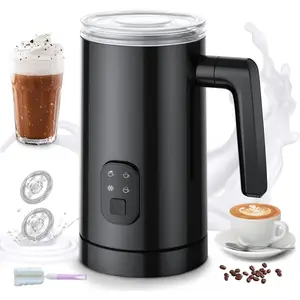 Milk Steamer for Coffee, 4 in 1 Electric  Frother and Steamer, Warm and Cold Foam Maker, 12oz/350ml Frother for Latte, Cappuccino, Matcha