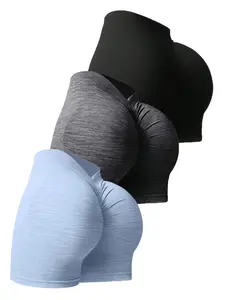 Women's Sporty Tight-Fitting Yoga Shorts, Elastic Breathable Fabric, All-Season Comfort, Fashionable Casual Wear