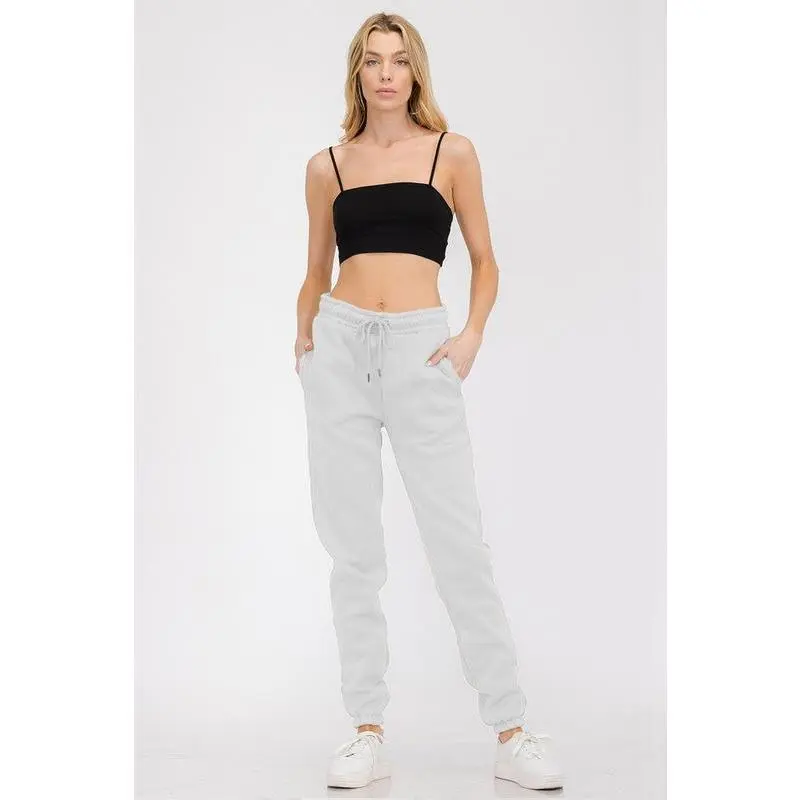Unisex Boyfriend Fit Polyester Joggers, Full-Length Loungewear with Pockets, Drawstring Waist and Ribbed Ankles - Sizes S, M, 3XL