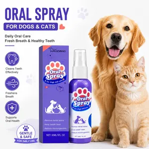 Pet Teeth Cleaning Spray for Dogs Cats – Easy Daily Oral Care, Helps Reduce Tartar, Plaque & Smelly Breath