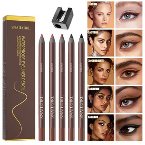 24HR Waterproof Eyeliner Pencil, Sharpable Eye Pencil for Long Lasting Smudge-Proof Eye Makeup, Cruelty-Free Vegan Makeup, Creamy Blendable Formula for Lash Line, Waterline, Smokey Eye & Bold Everyday Look