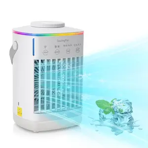 Portable Home Fan with Mist Humidifier, Desktop Mobile Humidifying Electric Fan, USB Plug No Charging Function, Bedroom Office Use