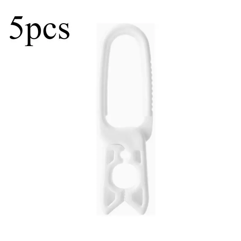 5pcs Plastic Laundry Clip Hangers, Windproof Clothespin Hooks For Drying Socks And Undergarments, Space-Saving And Easy Storage