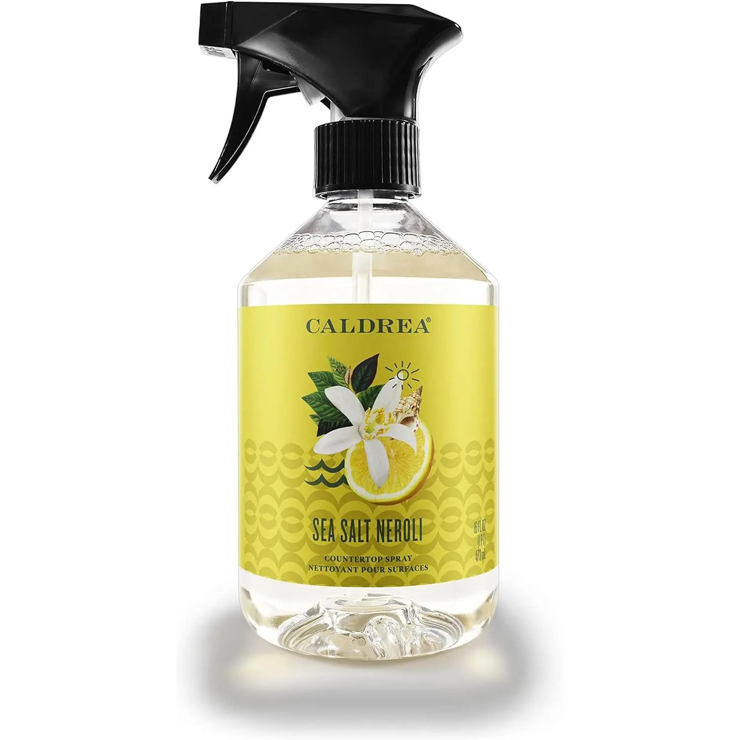 Household Scented Multi-Surface Countertop Spray Cleaner - Made with Vegetable Protein Extract, Sea Salt Neroli Scent, 16 oz, Wood