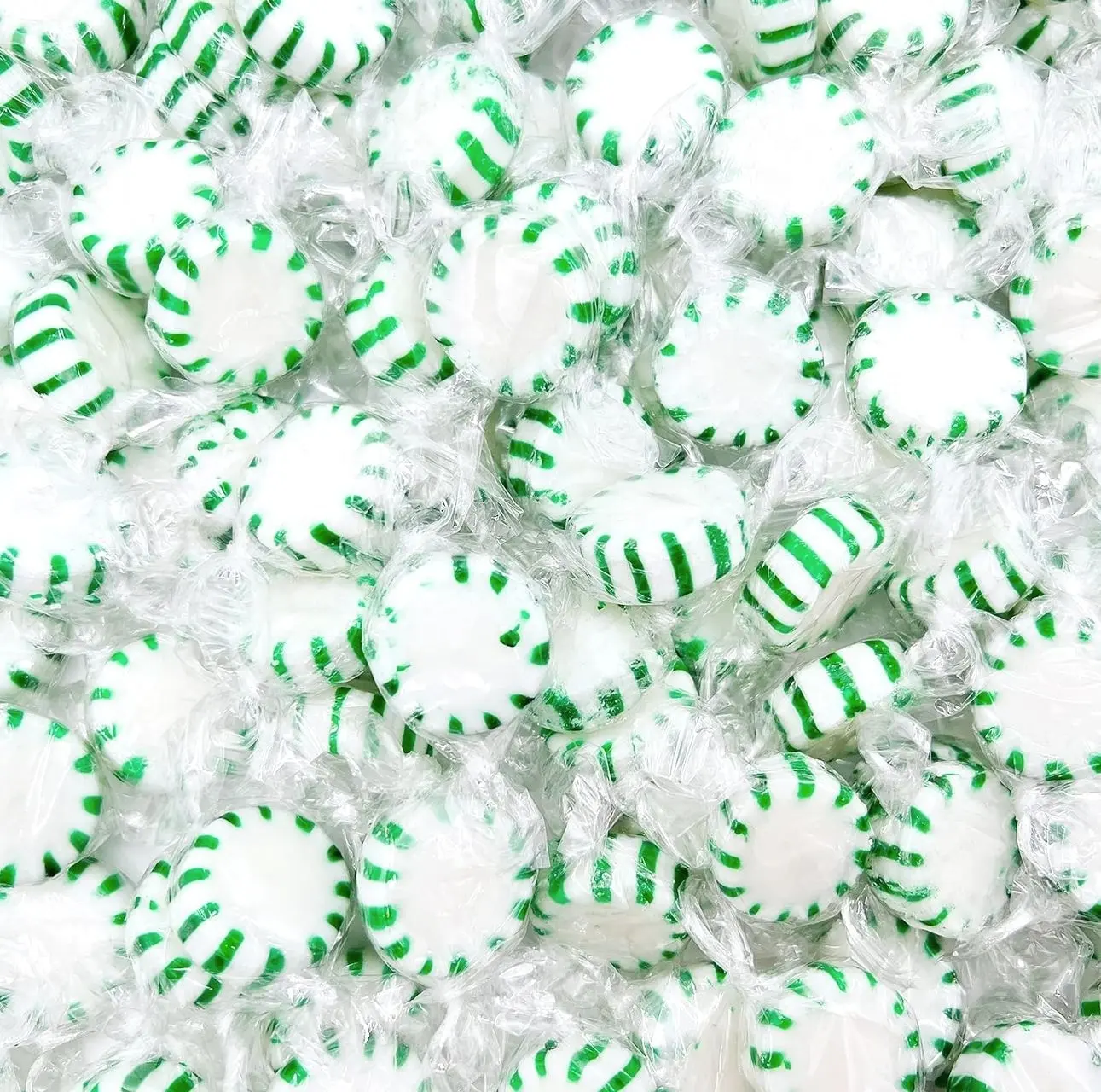 Starlight Spearmint Mints | 1 Pound Bag - Approx. 85 Count | Old Fashioned Hard Candy | Hard Candy Individually Wrapped for Office Bowls & Holiday Buffets