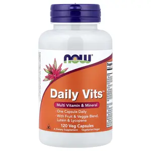 NOW Foods Daily Vits™, Multi Vitamin & Mineral, 120 Veg Capsules NOW Foods Daily Vits™, Multi Vitamin & Mineral, 120 Veg Capsules