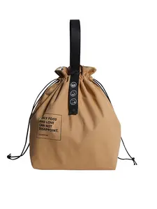 Japanese Insulated Lunch Box Bag, Portable Waterproof Handbag, Office Worker Student Bento Bag, Durable & Convenient Carry