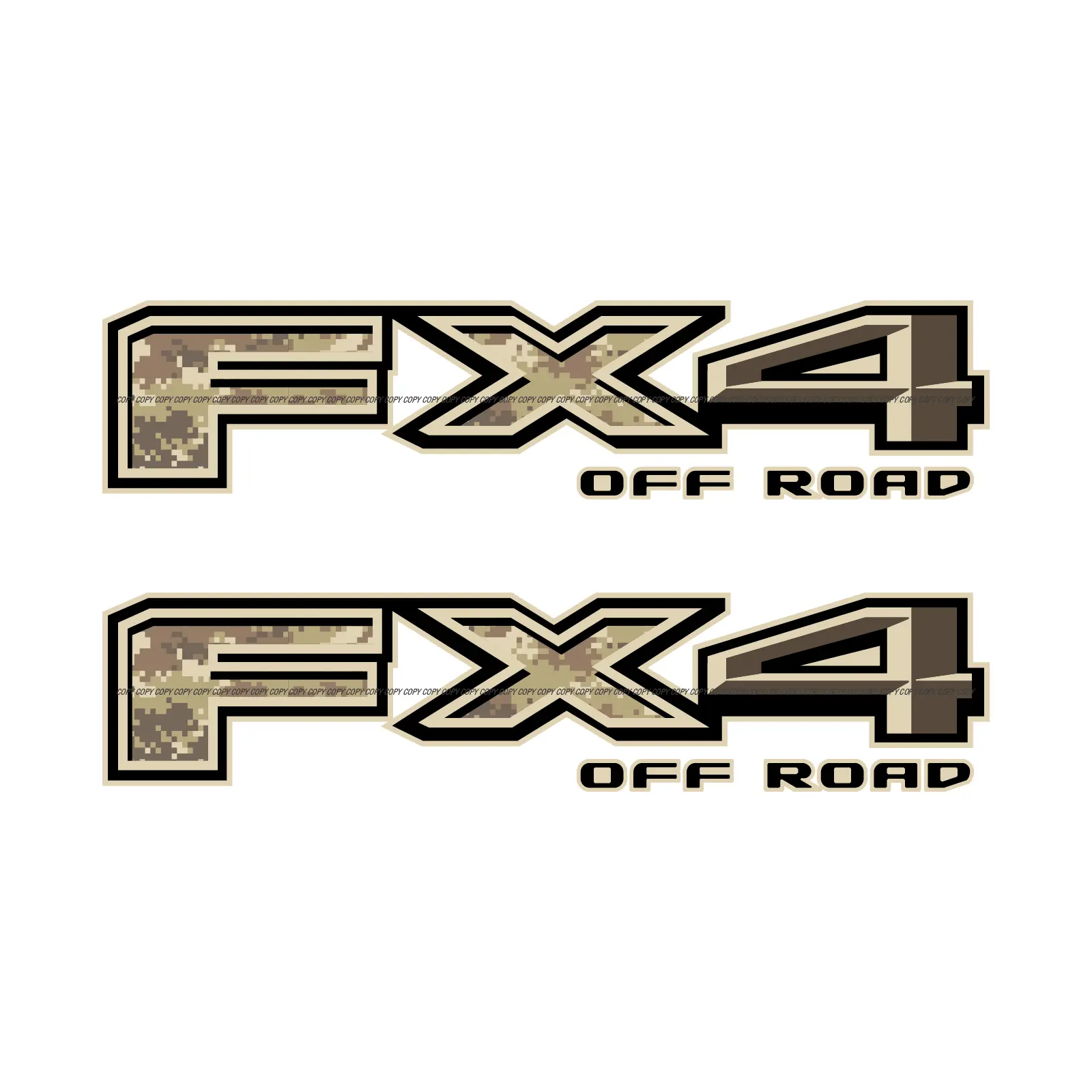 FX4 Off Road Decal Replacement Sticker F 150 Bedside New Model / Desert Camo