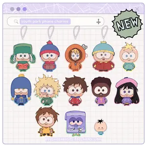 south park phone glitter acrylic charms