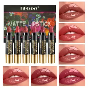 6 Color Lipstick Set, Velvet Moisturizing Glossy Waterproof Lip Balm, Long-Lasting Hydration, Perfect Daily Use Gift for Her