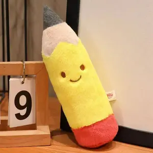 Latest Stationery Pencil Rubber Ruler Keychain Pendant Doll Kawaii Plush Toy Doll Cartoon Anime Cute Children's Birthday Gift