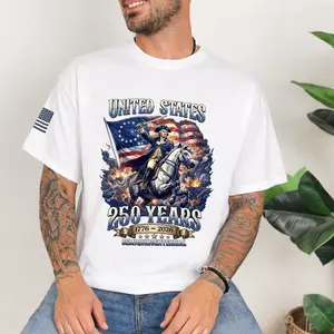Retro 250th Anniversary of The United States T-Shirt/Sweatshirt/Hoodie, USA Independence Day Shirt, Independence Day 1776 2026, American Flag Patriots Gifts