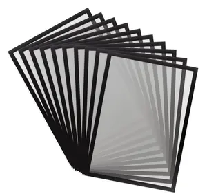 Tarifold 195247 17.25 x 12.5 in. A3-Size Magnetic Pro Display Frames, Black Border - 10 Signs per Pack