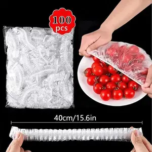 Reusable Food Storage Film with Stretchable Lid, Multi-Functional Kitchen Wrap for Plates, Home, Restaurant, Picnic, Containers