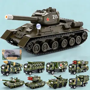 New Replica 215 Heroic T-34/85 Medium Tank Alloy Military Model, Sound Light Spray Interactive Function, Collectible Toy Army Model