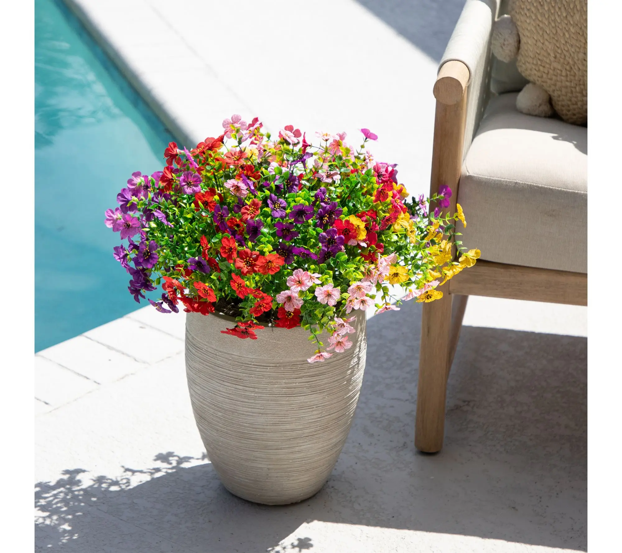 Nearly Natural 13-in UV Resist ant Daisy Bush - Set of 12