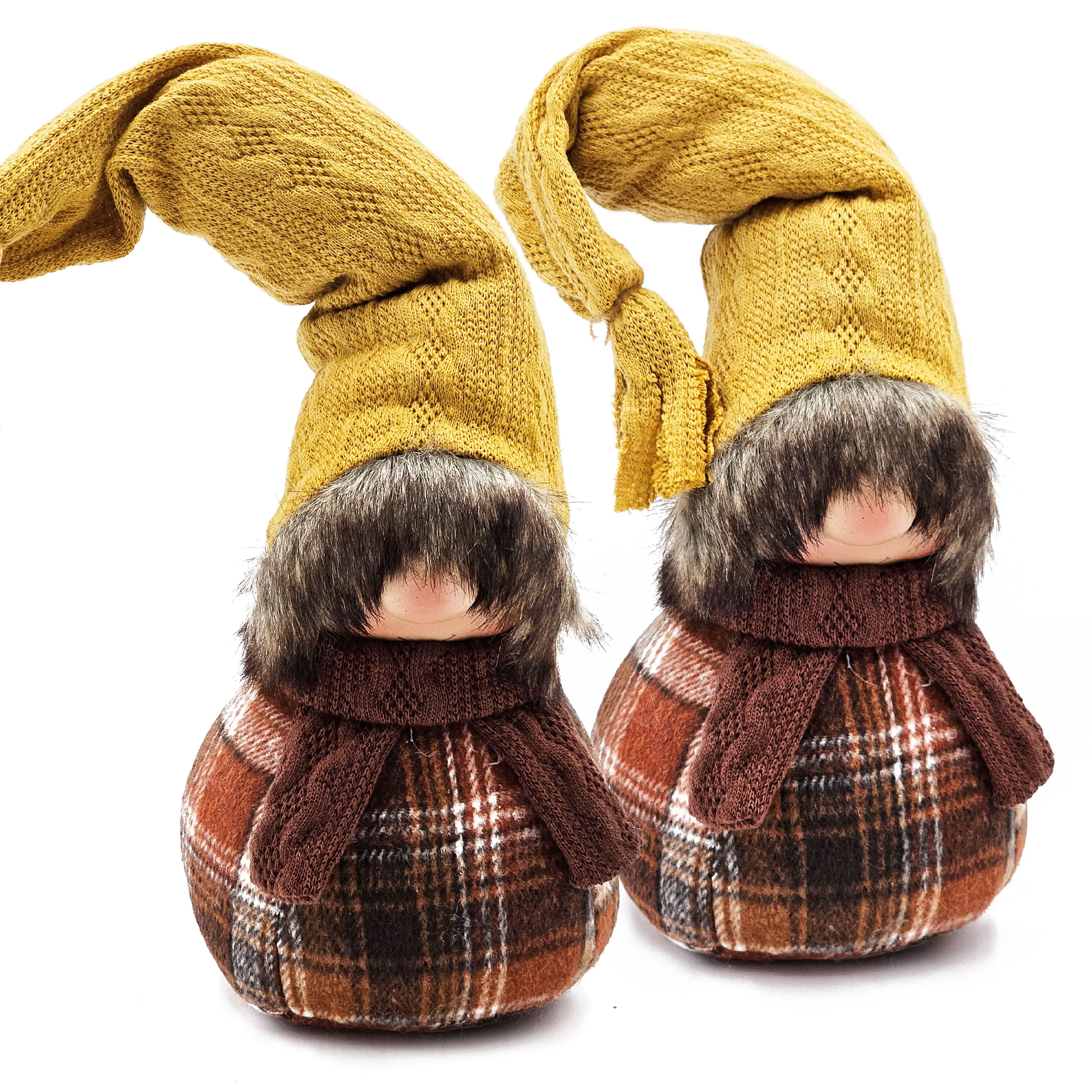 2PCS Fall Gnome Decorations, Thanksgiving Table Decor with Cute Autumn Gnomes, Seasonal Farmhouse Centerpieces for Dining Table, Living Room, Mantel & Home