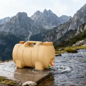 20L Water Bucket with Tap, Cute Pig Design, Portable Camping & Car Drinking Container, Safe Lid, Ideal for Hiking and Outdoor Use