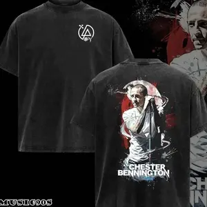 Retro Chester Bennington Legends Shirt , Nu Metal Legacy T-Shirt, Music Graphic Tee, Rock Band Shirt, Retro Music Tee, Rock Music Lover Shirt, Vintage Band Shirts Casual Comfort Cotton Fabric Fit Top, Top Men's and Women's Clothing 2PB