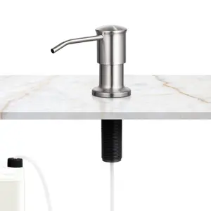 VEVOR Soap Dispenser for Kitchen Sink, Stainless Steel Built in Sink Soap Dispenser with 47" Extension Tube Kit, Countertop Dish Soap-Dispenser with 360 °   Rotation Pump Head, for Kitchen Bathroom