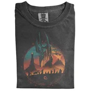 The Retro Sauron Comfort Color Shirt, The Rings Of Power Shirt, The Lord Off The Rings Movie Shirt, Gift for Men, Gift for Women, Crew Neck T-shirt, Trending T-shirt