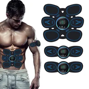 Electric Wireless Muscle Trainer Set, Muscle Stimulator, 3-Piece Abdominal Workout Equipment, Multifunctional Fitness Tools for Men & Women, Ideal for Beginners