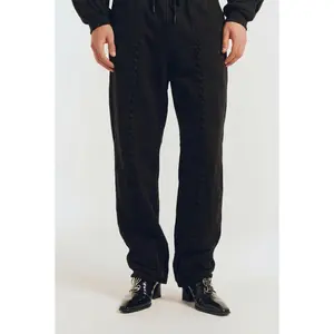 Unbutton Window Pant in Black