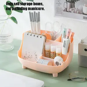Multifunctional Pen Holder, Student Desk Organizer, Creative Stationery Box, Large Capacity Multi-Compartment, Office Supplies Storage