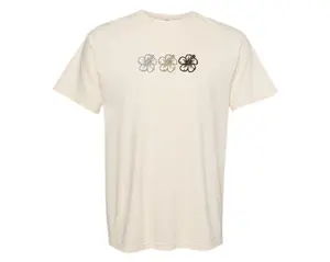 Summer Tshirt, Short Sleeve Tshirt, Comfortable Embroidered Tshirt, Hibiscus Flowers Cute Fit