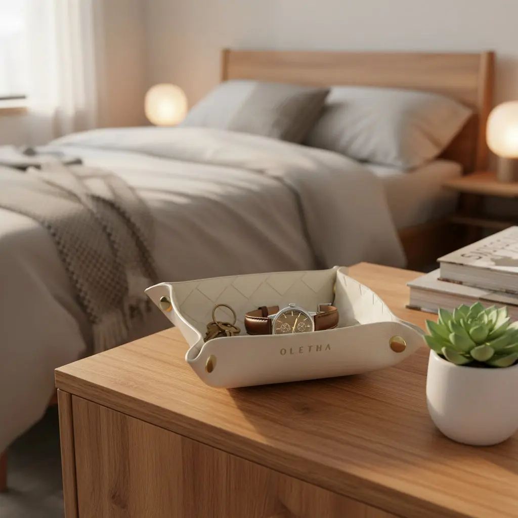 Desk Compact Folding Valet Tray