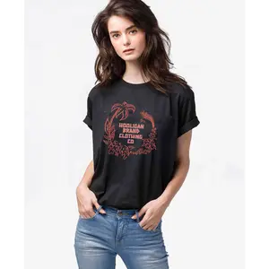 Hooligan Brand Lost At Sea Graphic T-Shirt 100% Cotton Women