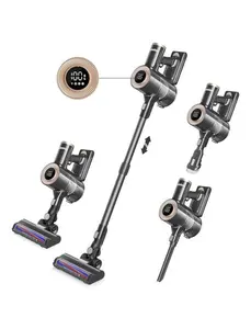 Homeika Pro Version Cordless Stick Vacuum 28k PA with Digital Display, 50 Minute Run Time - Black