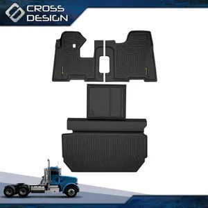 CROSSDESIGN Fit For Peterbilt 357 365 378 379 367 385 386 388 389 Precision TPE Floor Mats
