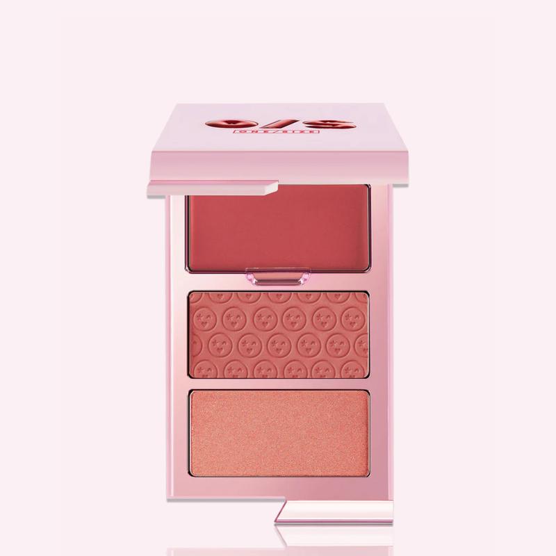 ONE/SIZE Cheek Clapper 3D Blush Trio Palette - Multi-Formula, Pigmented  Blush Trio | Cream, Powder & Blush Highlighter for Ultra-Intense Color & Radiant Cheeks