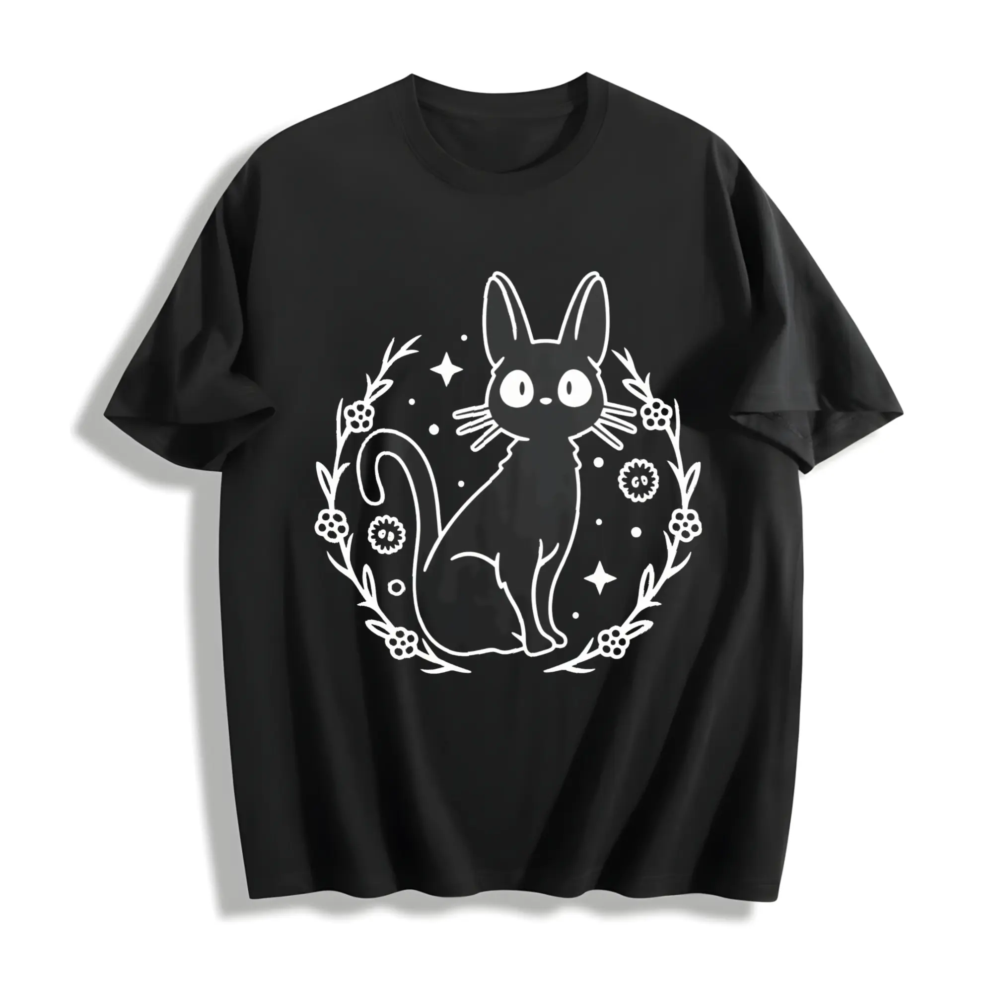 Jiji T-Shirt, Kikis Delivery Service T-Shirt, Kikis Shirt, Studio Ghibli T-Shirt, Ghibli Shirt, Hayao Miyazaki, Studio Ghibli Gift
