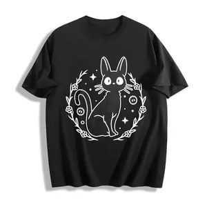 Jiji T-Shirt, Kikis Delivery Service T-Shirt, Kikis Shirt, Studio Ghibli T-Shirt, Ghibli Shirt, Hayao Miyazaki, Studio Ghibli Gift