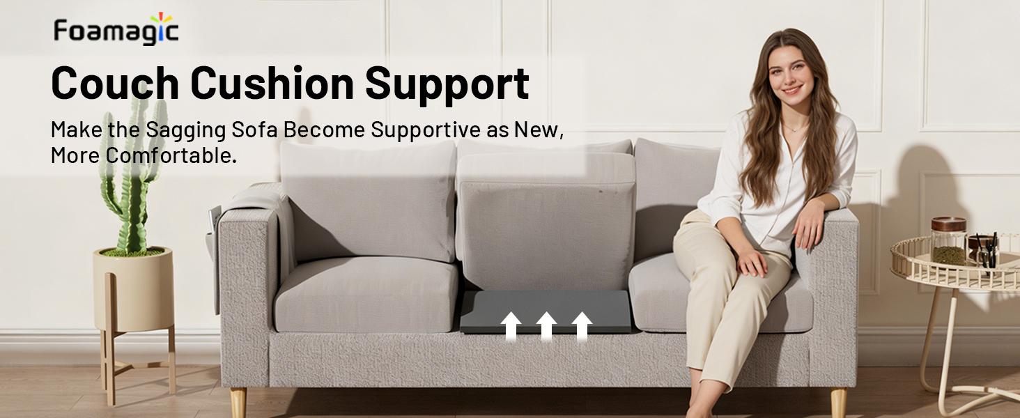 Couch Cushion Support, Sofa Cushion Support for Sagging Couch Seat, Couch Replacement Insert, 24"x24"x2.4", High Density Foam Furniture Seat Sagging Repair, Trapezoid 40D,Grey Set of 3 Couch Cushion Support, Sofa Cushion Support for Sagging Couch Seat, Couch Replacement Insert, 24"x24"x2.4", High Density Foam Furniture Seat Sagging Repair, Trapezoid 40D,Grey Set of 3
