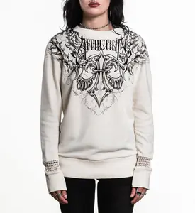 Affliction Women's Long Sleeve Shirt Vertibrate