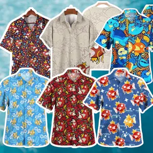 Magikarp Aloha Shirt – Unique Anime Hawaiian Shirt for Fans, Tropical Summer Button Up, Anime Aloha Hawaiian Shirt #hawaiianshirt #alohashirt #summeroutfit #beachwear #tropicalvibes