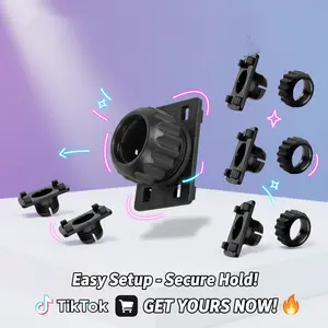 4PCS 17mm Ball Joint Mount Socket  4-Button Lock Tightening Nut Replacement for CarPlay Screen, GPS & Phone Holder